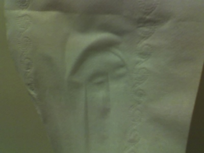 Image of a Chinese Man Found on a Tissue