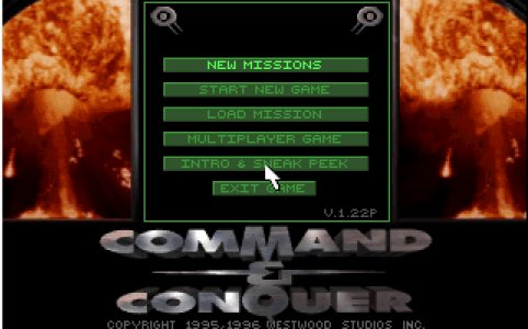 Picture of Command and Conquer Menu