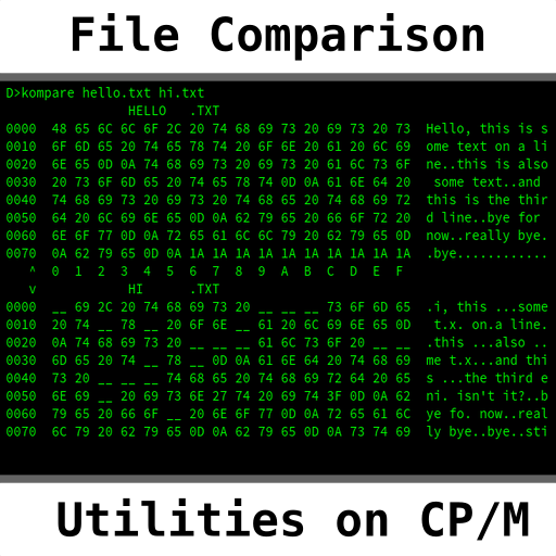 File Comparison Utilities On CP M